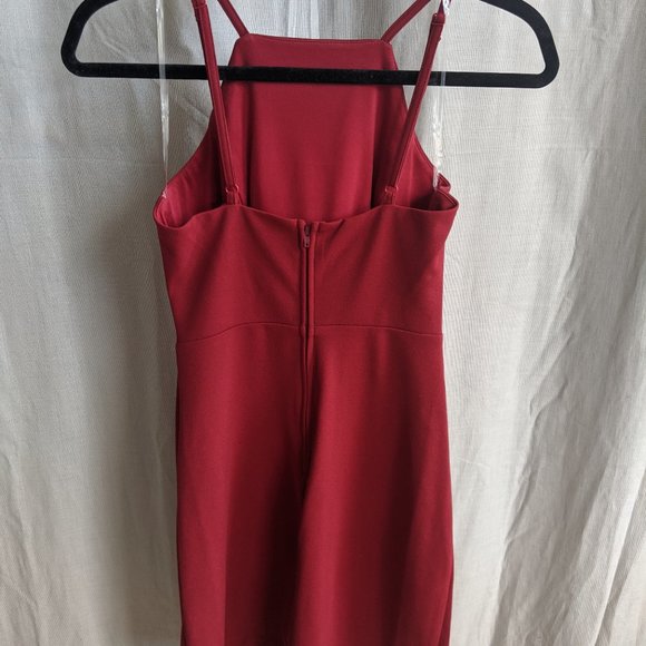 Red Halter Dress - Picture 2 of 4